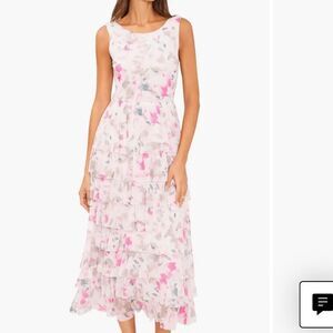 Vince Camuto Pink Floral Maxi Dress